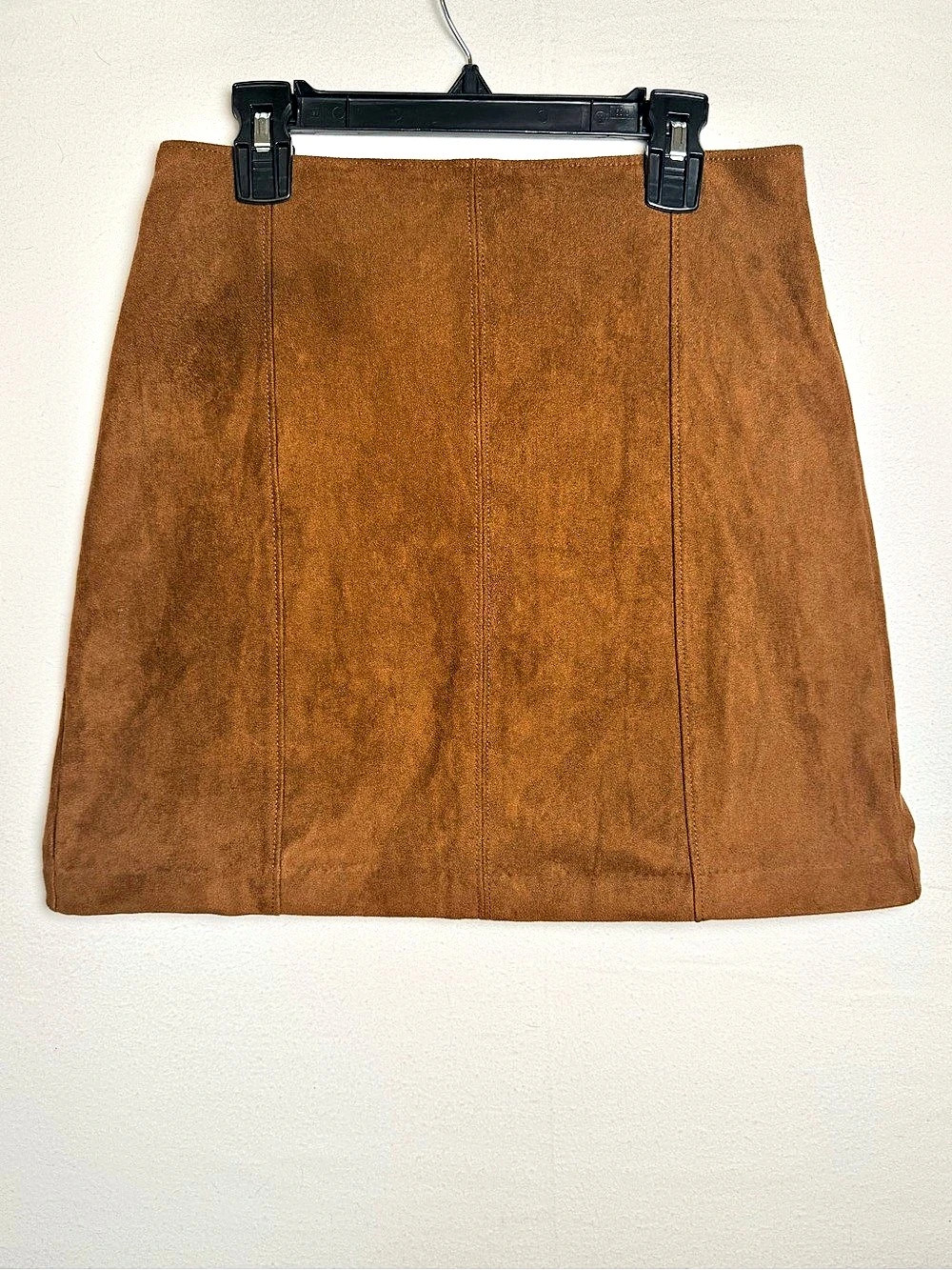 Abercrombie Brown Vegan Suede Mini Skirt A-Line Size Small